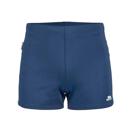 Short De Bain Cintré Motif/style Logo Homme (Bleu Marine)
