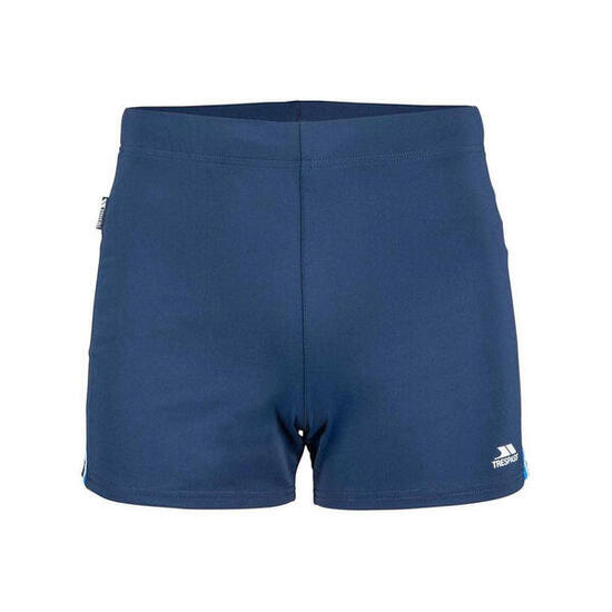 Short De Bain Cintré Motif/style Logo Homme (Bleu Marine)