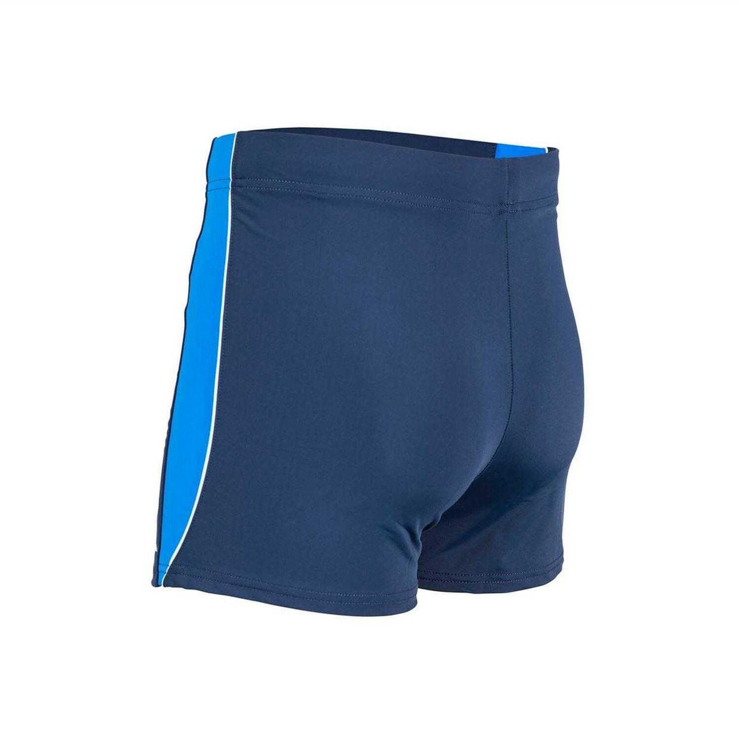 Mens Logo Tight Swim Shorts (Navy) 2/3