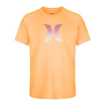 Camiseta de Lycra Naranja Hurley Ombre Icon para Niño