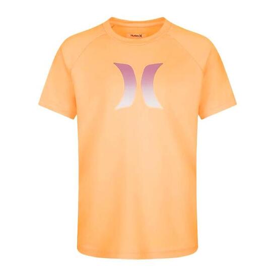 Camiseta de Lycra Naranja Hurley Ombre Icon para Niño