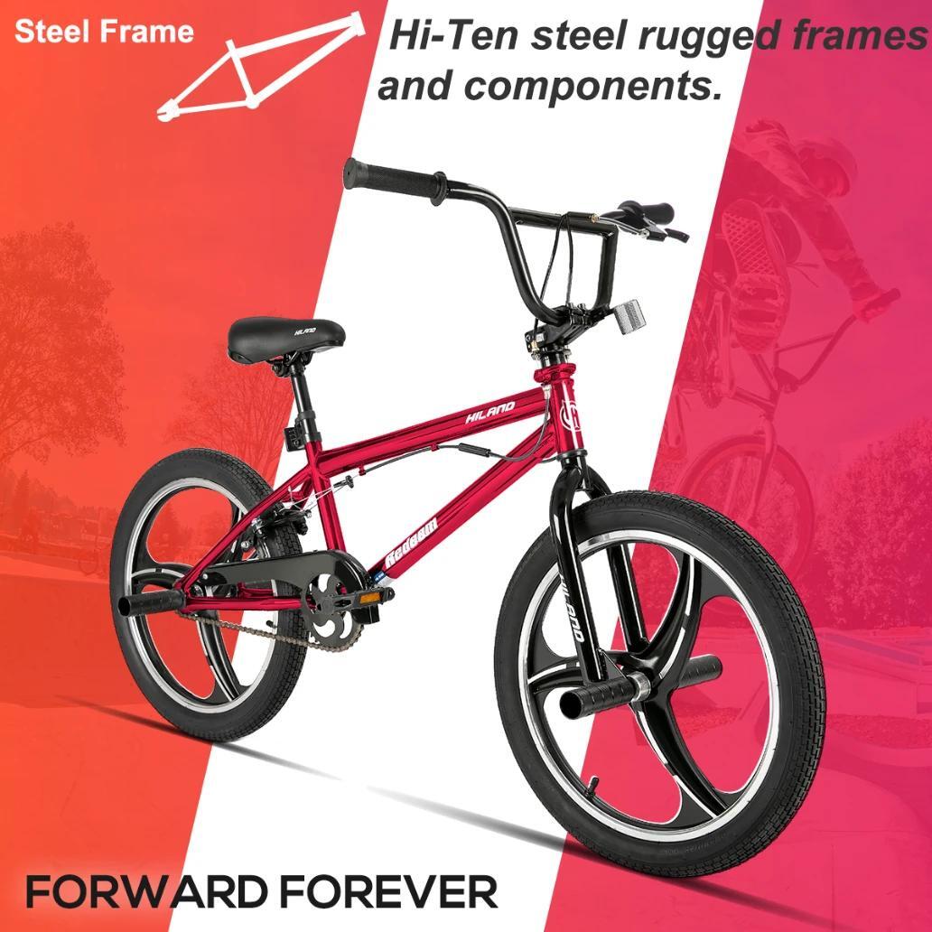 BMX Enfant Fille Garçon 20 pouces Freestyle Monovitesse Rotor Pegs 2/6