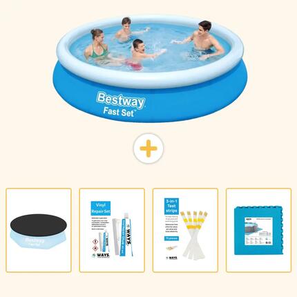 BESTWAY Piscina Bestway Fast Set Redonda - 244x61 cm - 5-piezas S22620