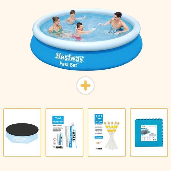 BESTWAY Piscina Bestway Fast Set Redonda - 244x61 cm - 5-piezas S22620