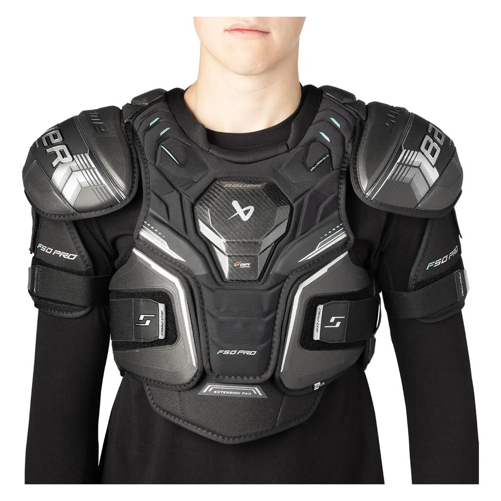 BAUER Supreme F50 Pro Senior black adult Hockey Shoulder Pads