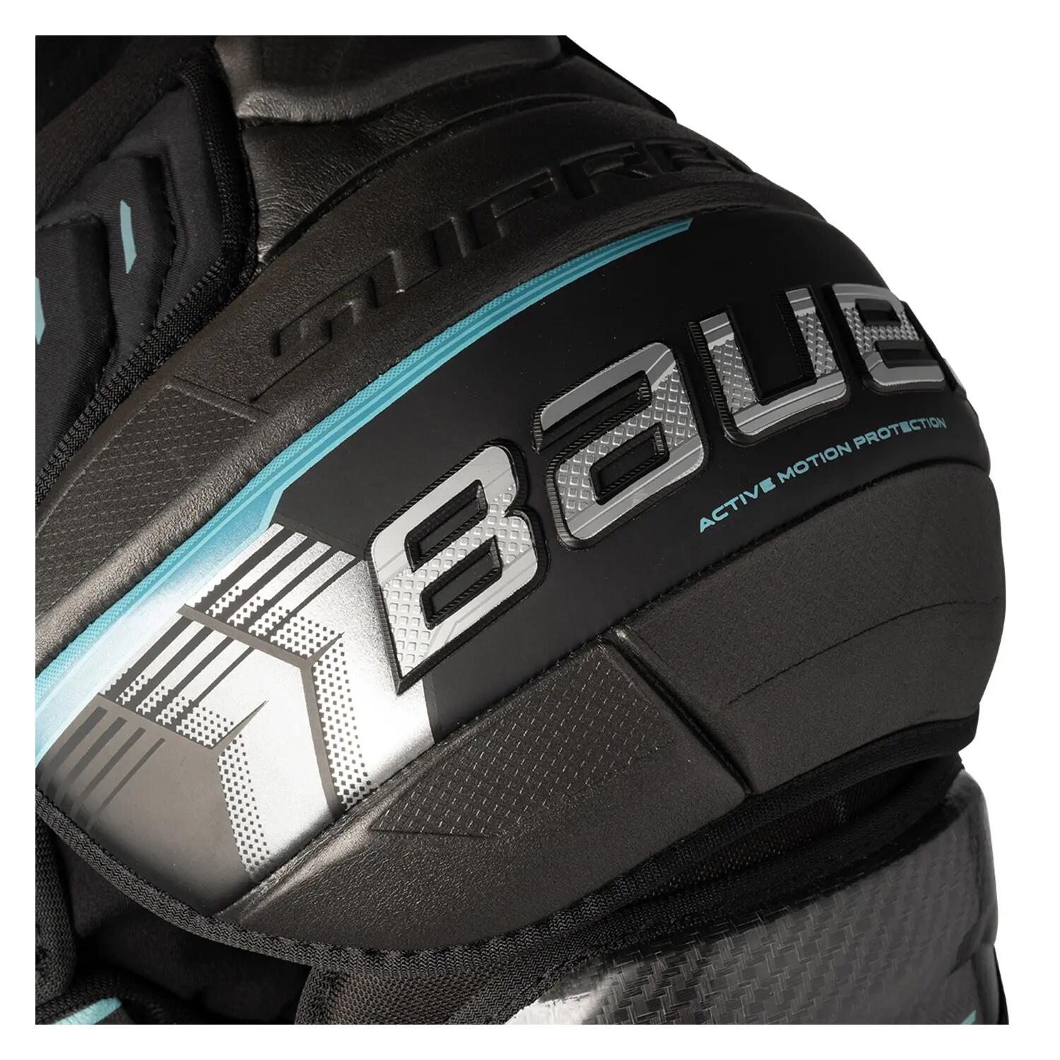 BAUER Supreme Fuse Senior schwarz Erwachsene Eishockey-Schulterpolster 4/9