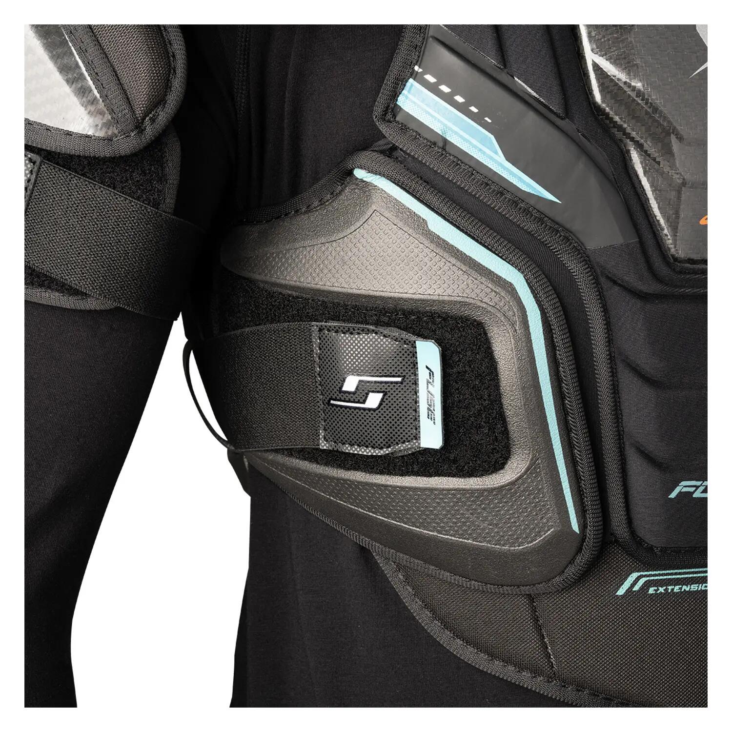 BAUER Supreme Fuse Senior schwarz Erwachsene Eishockey-Schulterpolster 6/9