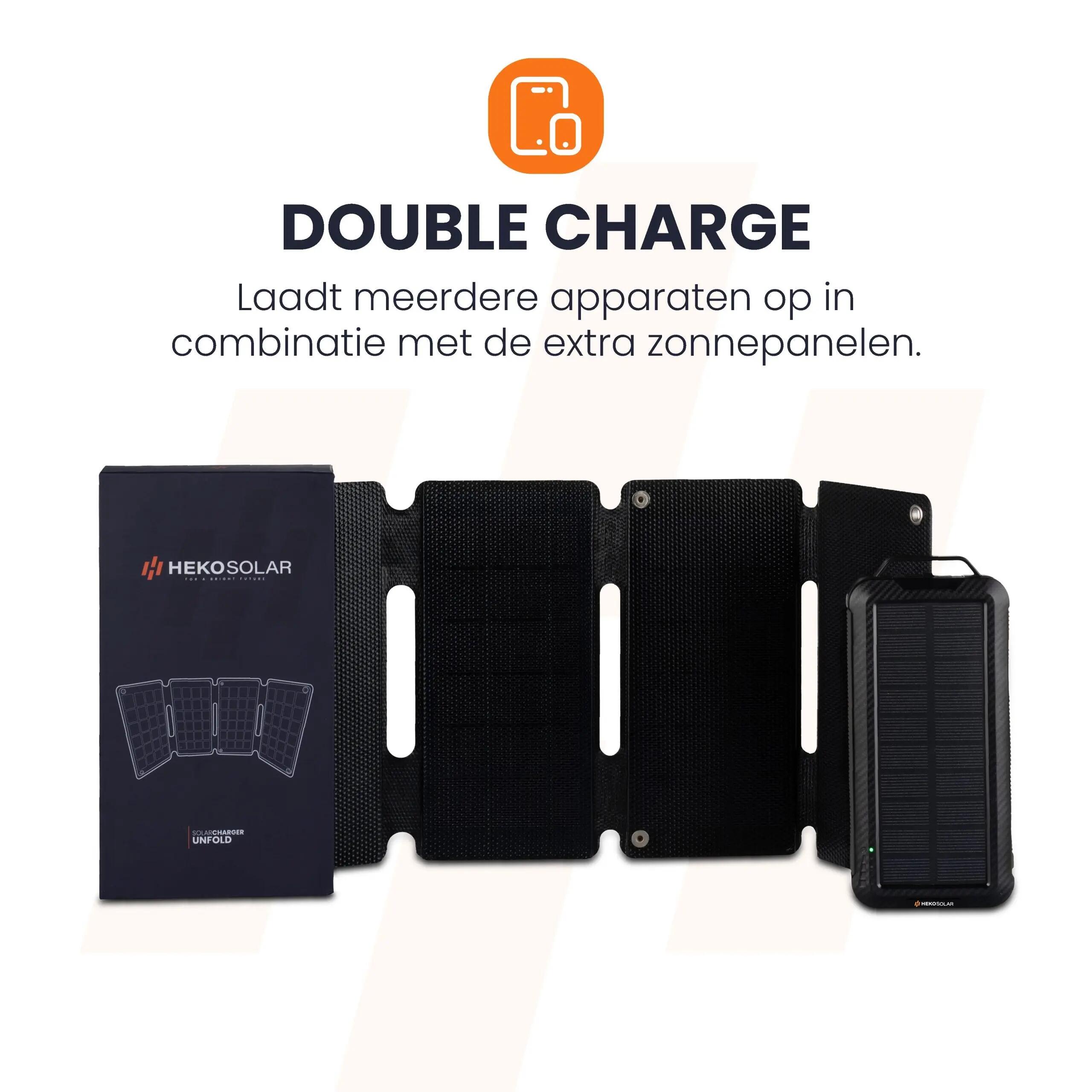 Solar Powerbank Pulse + Portable Solar Panel Unfold 15 7/13