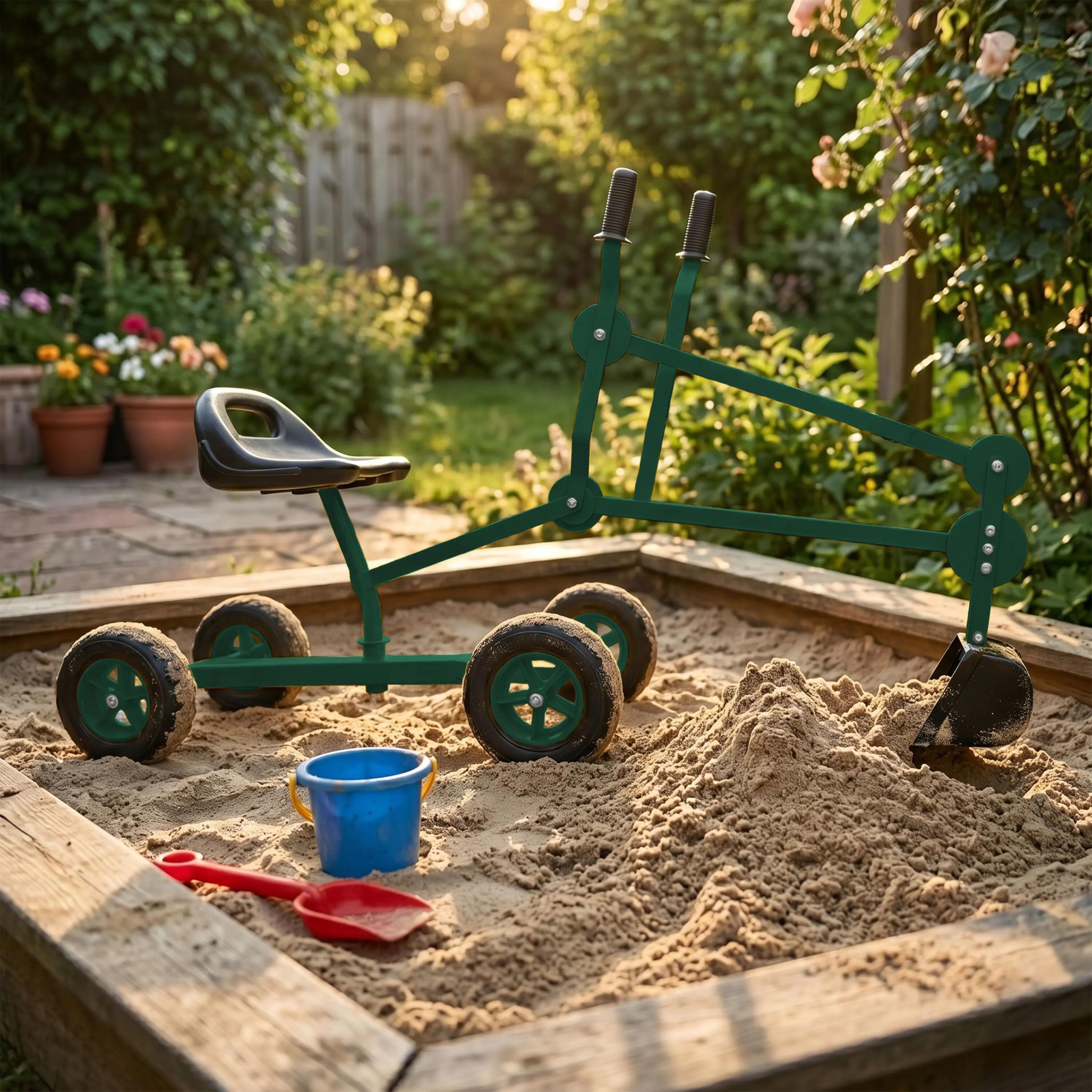 AXI Dean Bagger für den Sandkasten/Strandspielzeug - Grün/Schwarz 3/7