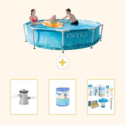 Piscine Tubulaire Ronde - 305x76 cm - 4-pièces S22444