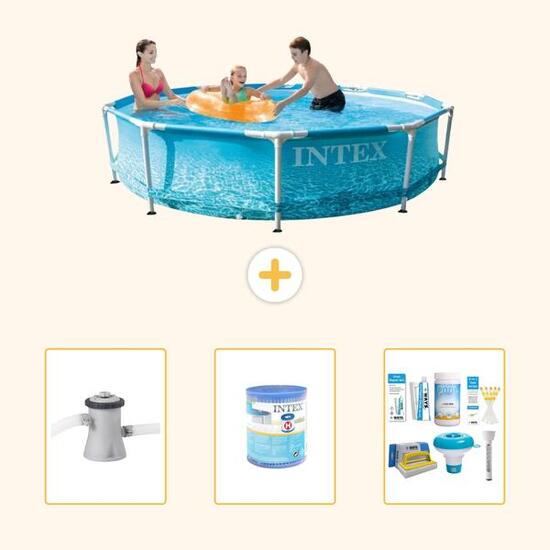 Piscine Tubulaire Ronde - 305x76 cm - 4-pièces S22444