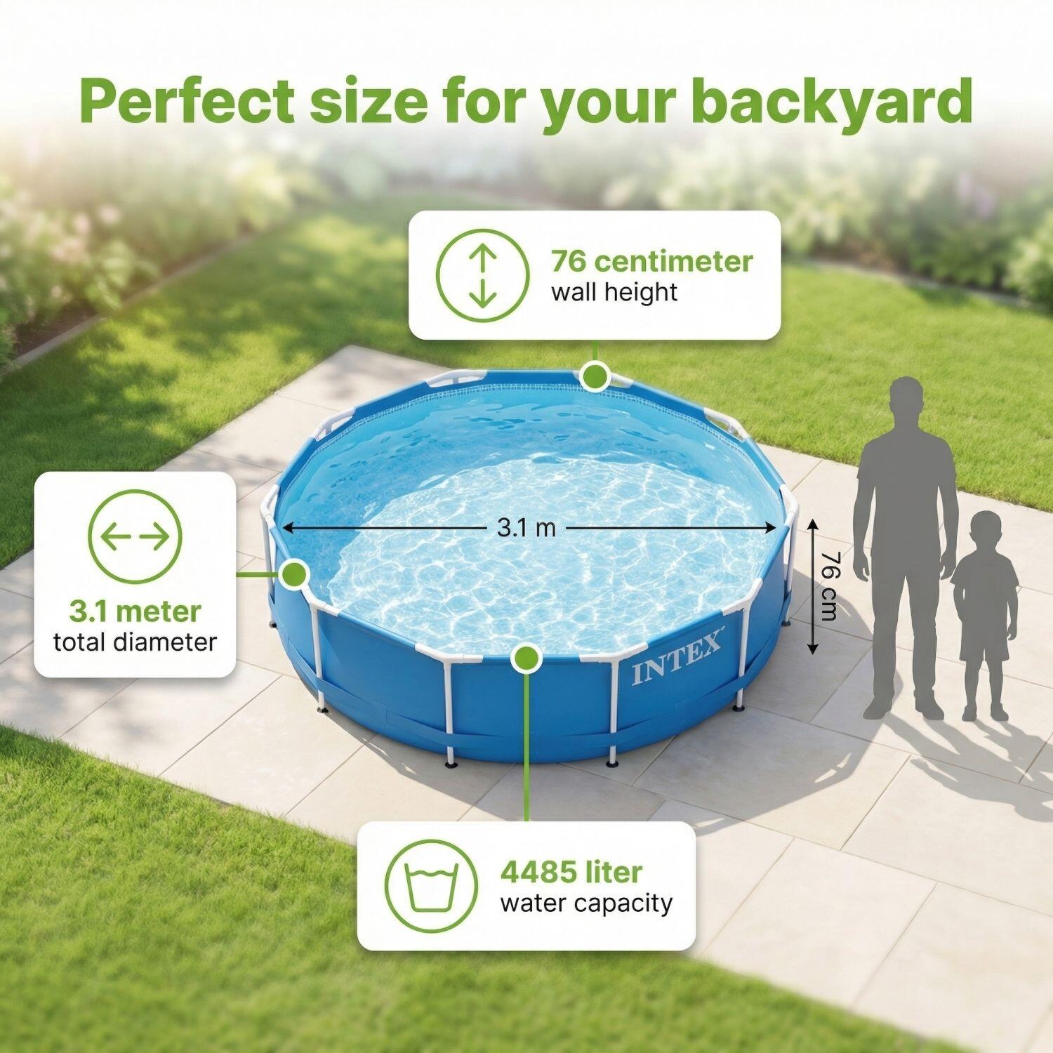 Piscine Tubulaire Ronde - 305x76 cm - 4-pièces  S22444 7/7