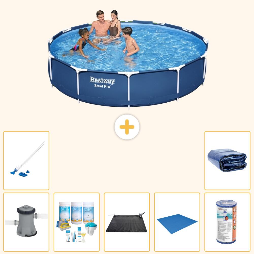 Bestway Steel Pro Rond - 366x76 cm - 8-delig S21601 1/7