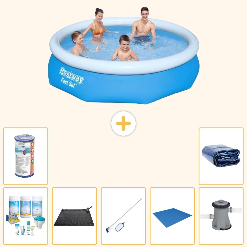 BESTWAY Piscina Bestway Fast Set Redonda - 305x76 cm - 8-piezas S21372 1/7