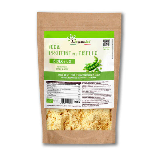 Proteine vegetali bio - integratore - unisex - polvere - 250 g