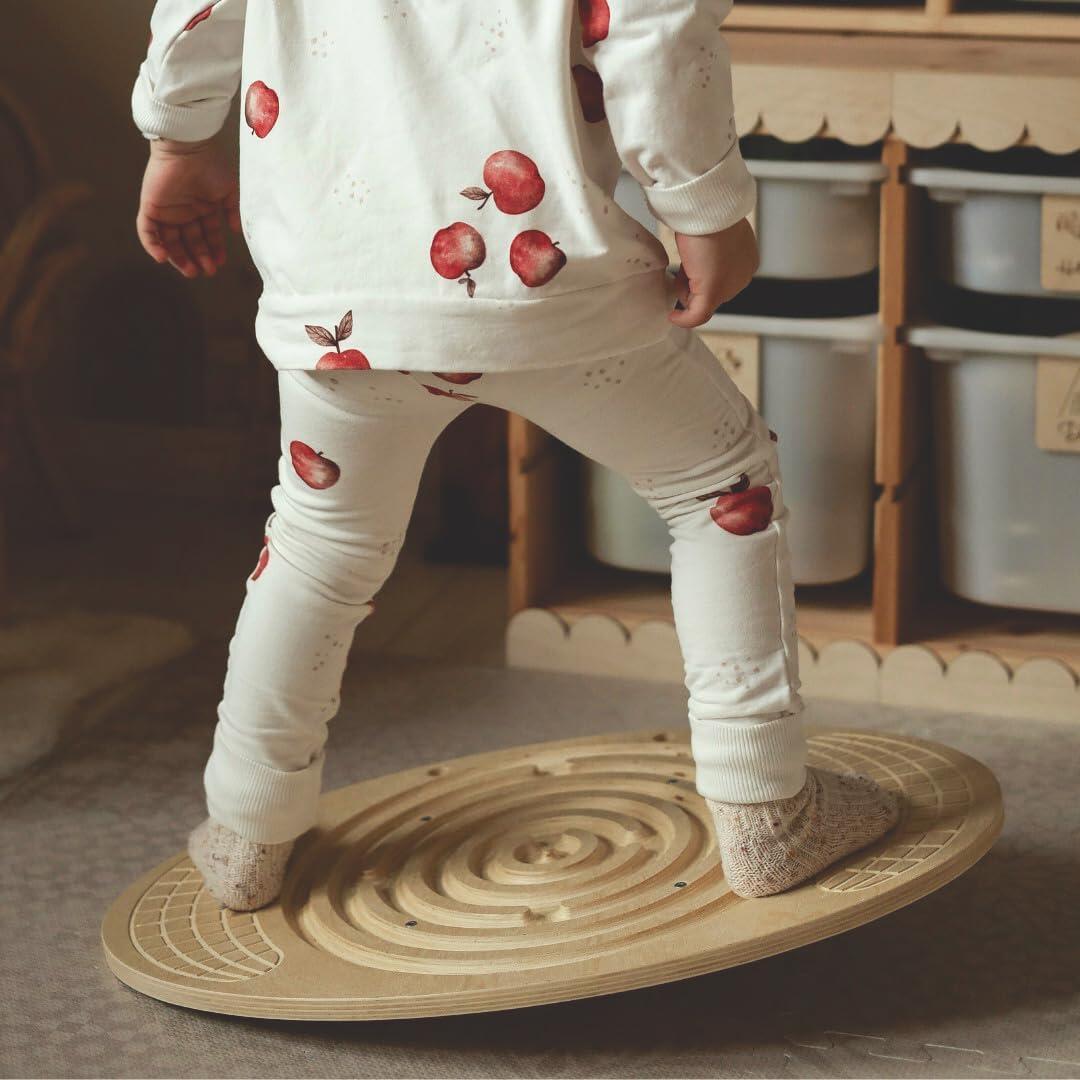 Balansplank - unisex - berken, labyrint, 80 kg 2/5