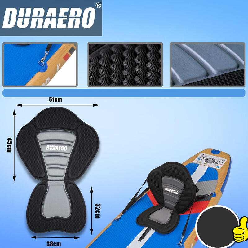 Unisex - SUP - Aufblasbar - Kajakfunktion, Kickpad - Holzoptik 6/7