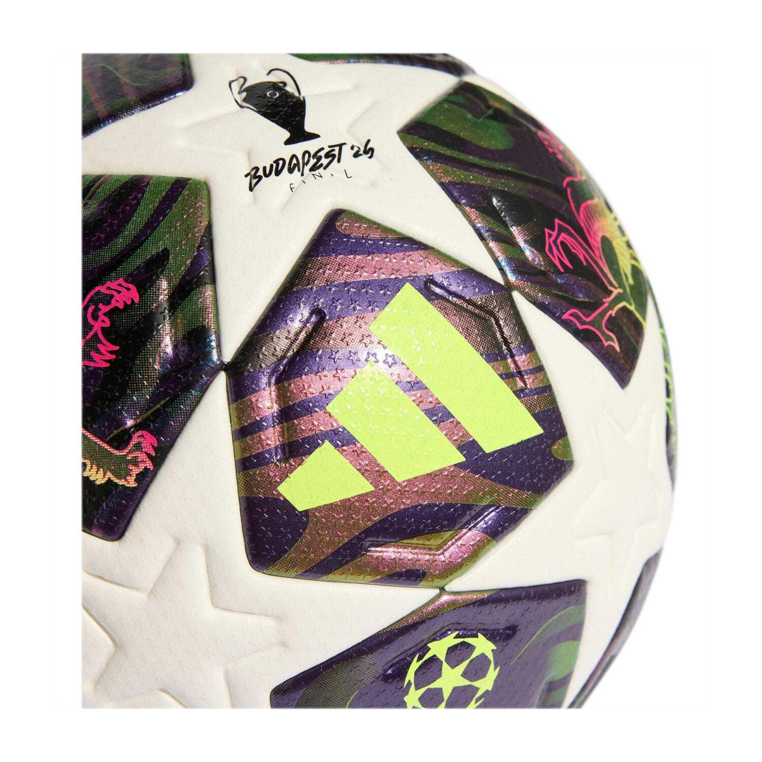Ballon De Foot Pour Match Motif/style Holographique (Violet / Blanc) Taille 5 3/3