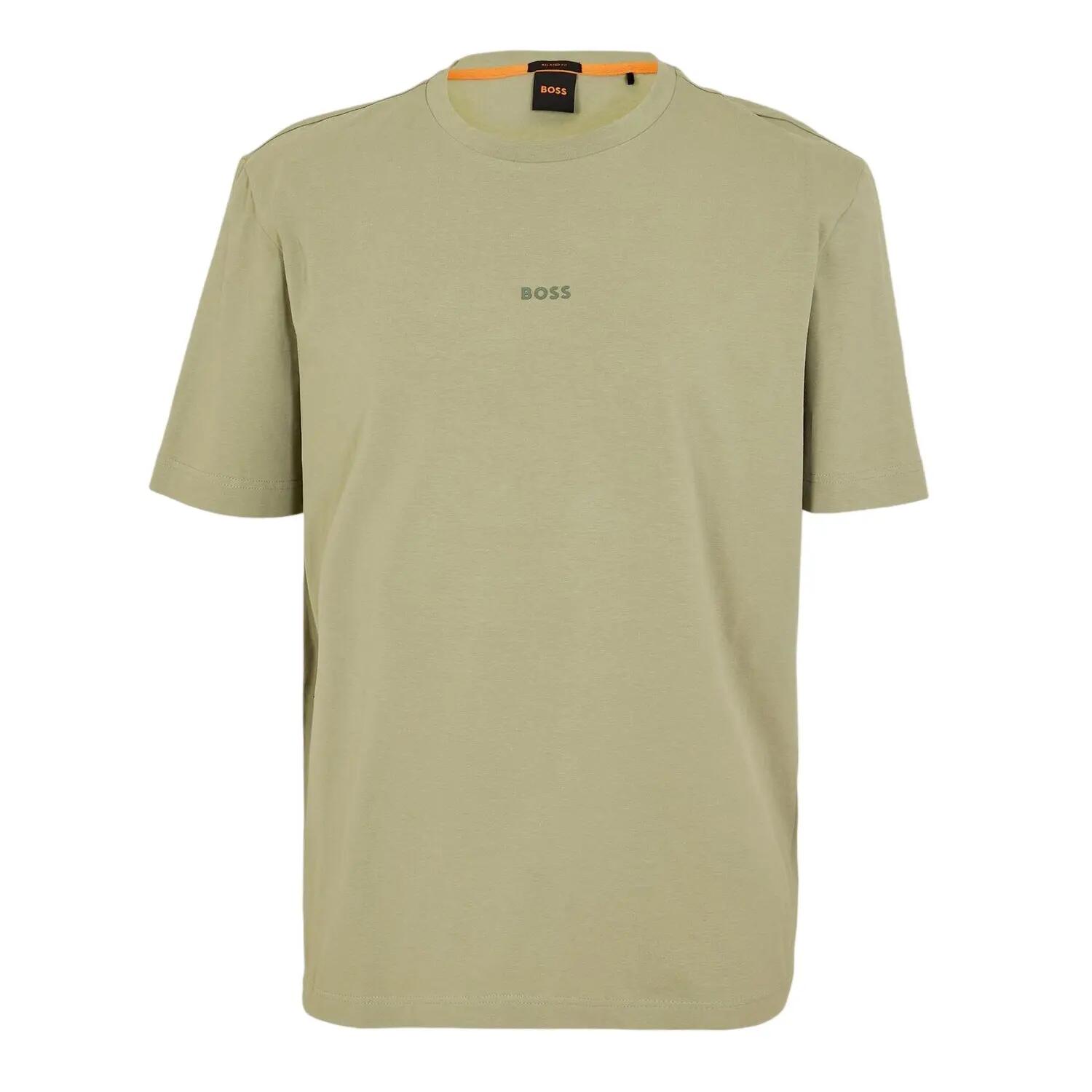Maglietta Oversize Logo Uomo Boss Tchup Verde 2/4