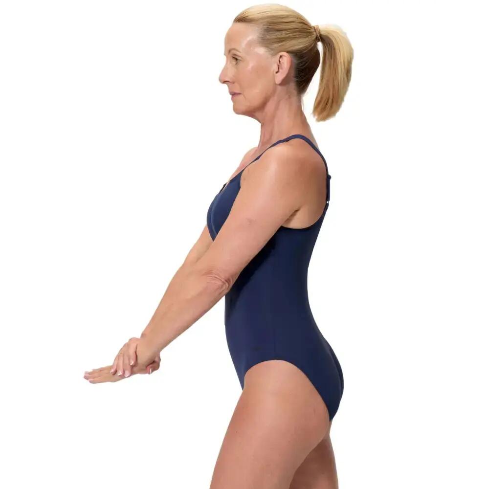 Speedo Vormgevend Aquanite-zwempak - Marineblauw 3/5