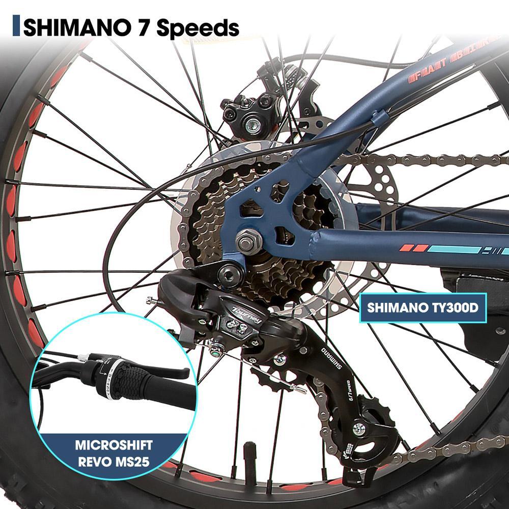 Jungen Mädchen Fatbike MTB 20/24/26 Zoll 7-Gang Scheibenbremsen 2/6