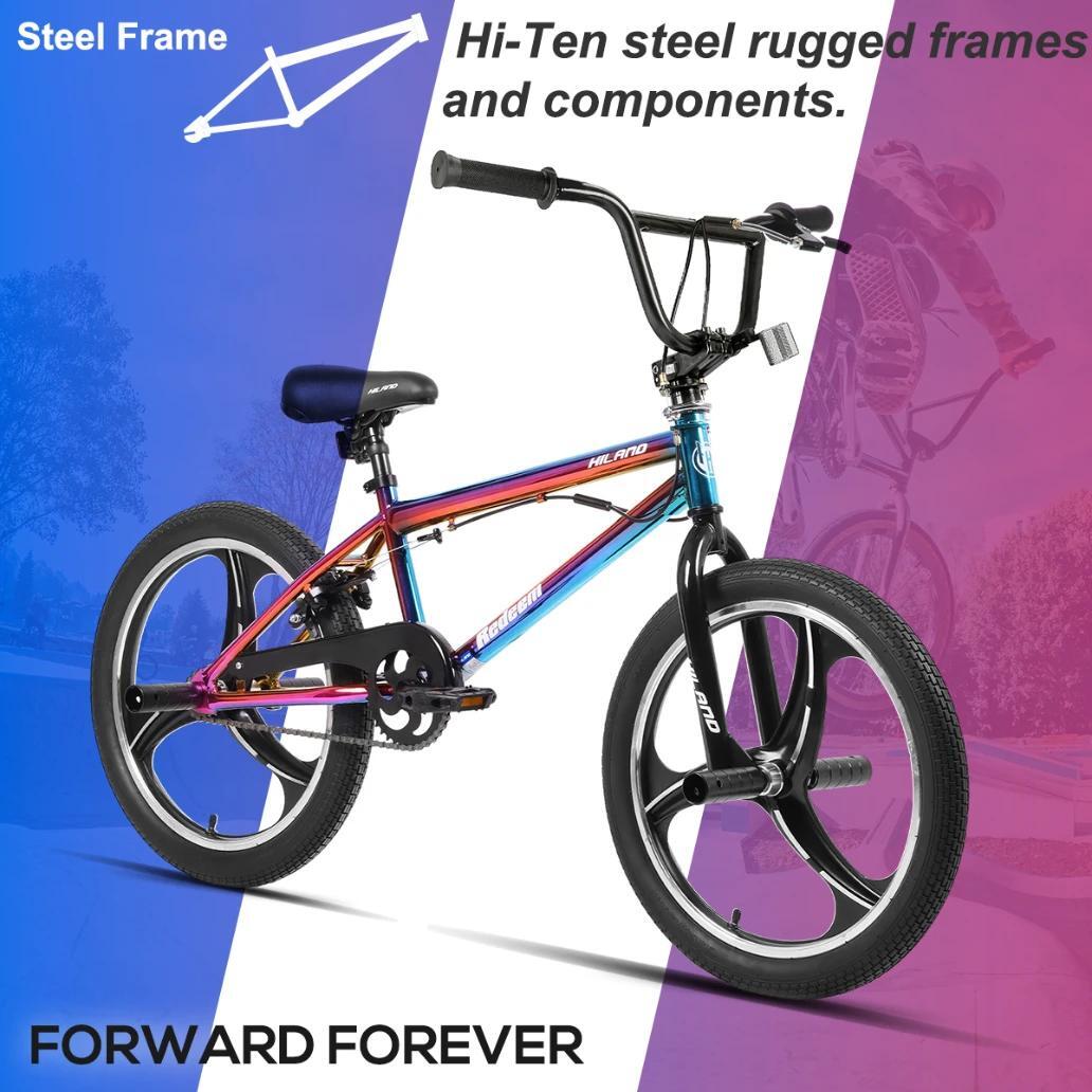 BMX Enfant Fille Garçon 20 pouces Freestyle Monovitesse Rotor Pegs 2/6