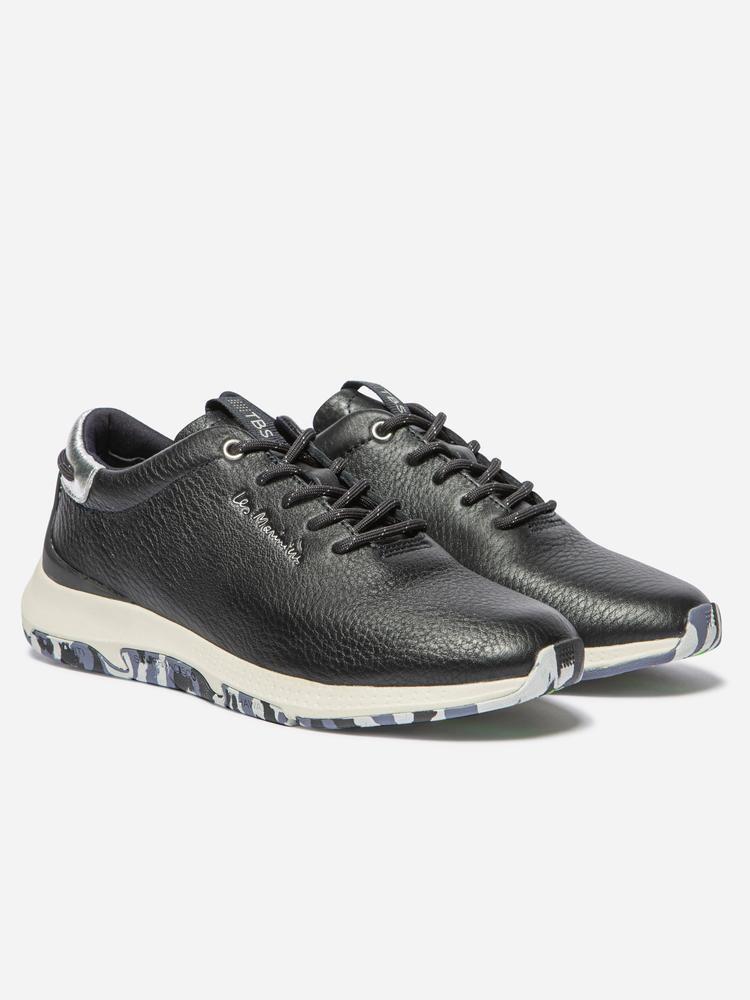 Chaussures - Running - Femme - Cuir, lacets, talon 30 mm - JAZZRUN Bleu 5/5