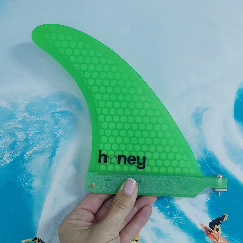 Quilla Honey Classic Single Fin 6 Green 2/2