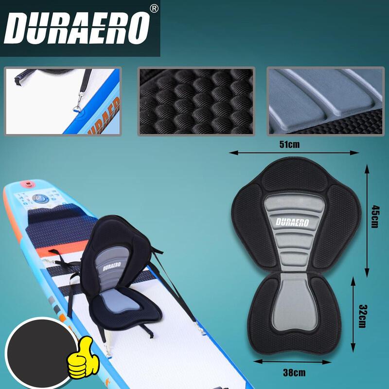 Unisex - SUP - Aufblasbar 2-in-1 Board - Kick-Pad - Blau 6/7