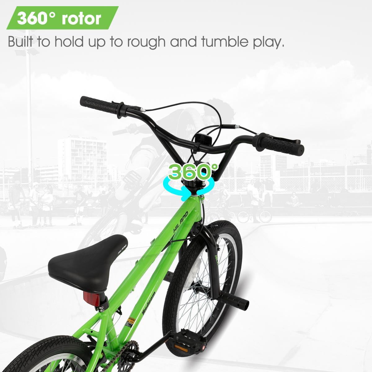 BMX Enfant Fille Garçon 20 pouces Vélo Freestyle Monovitesse Rotor 3/6