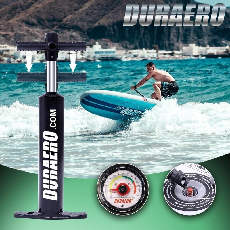 Unisex - SUP - Aufblasbar 2-in-1 Board - Kick-Pad - Blau 5/7
