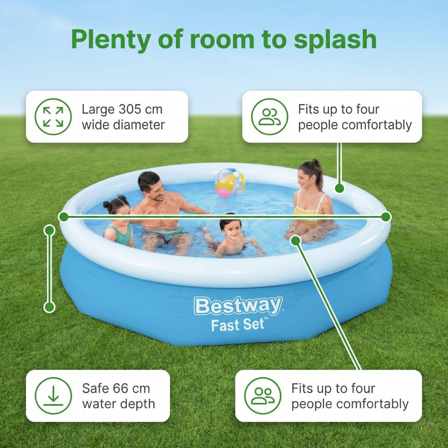 Bestway Fast Set Rond - 305x66 cm - 3-delig  S22631 7/7