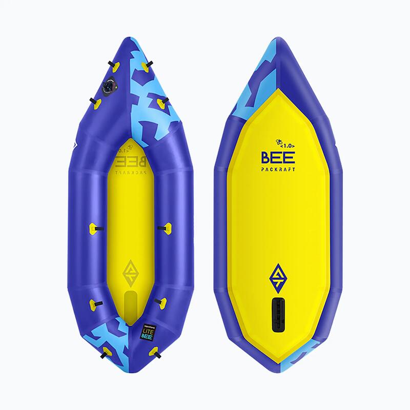 Caiac gonflabil pentru o persoană Aquatone Bee Inflatable Pack Raft 7'3" 221