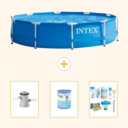 Piscine Tubulaire Ronde - 305x76 cm - 4-pièces S22453