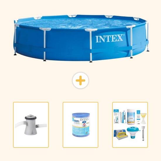 Piscine Tubulaire Ronde - 305x76 cm - 4-pièces S22453