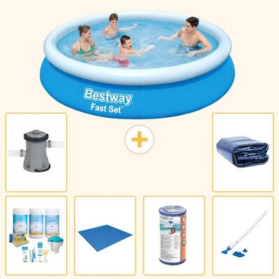 Bestway fast set rond - 366x76 cm - 7-delig s21392