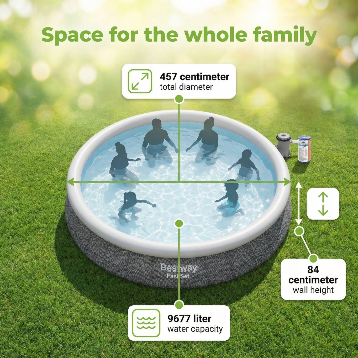 Bestway Fast Set Ronde - 457x84 cm - 4-pièces  S22679 7/7