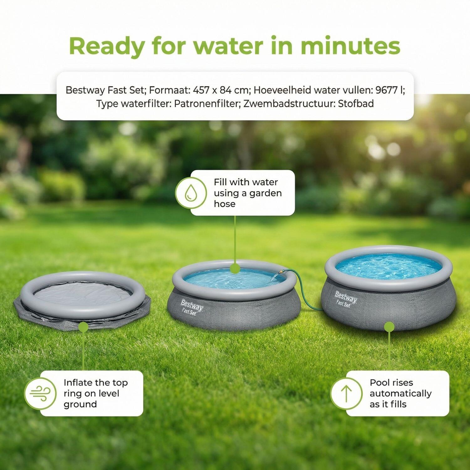 Bestway Fast Set Ronde - 457x84 cm - 4-pièces  S22679 6/7