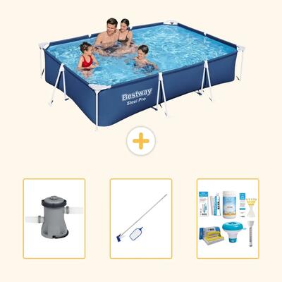 Bestway steel pro rechthoekig - 300x201x66 cm - 4-delig s22725