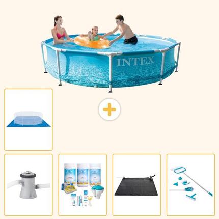 Piscine Tubulaire Ronde - 305x76 cm - 6-pièces S20974