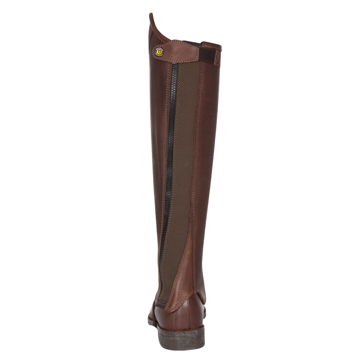 Unisex leren chaps met zijrits in soepel materiaal 4/7