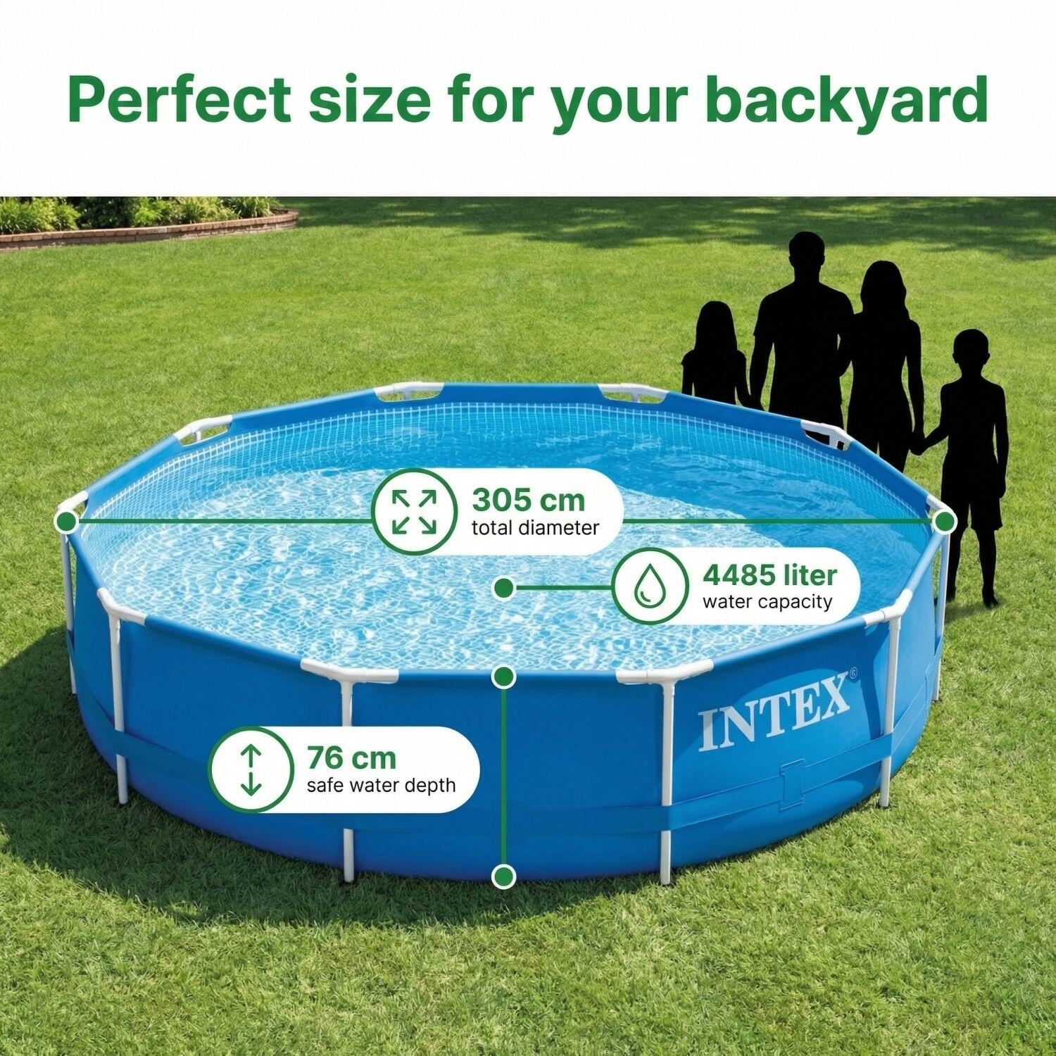 Piscine Tubulaire Ronde - 305x76 cm - 2-pièces  S21327 7/7