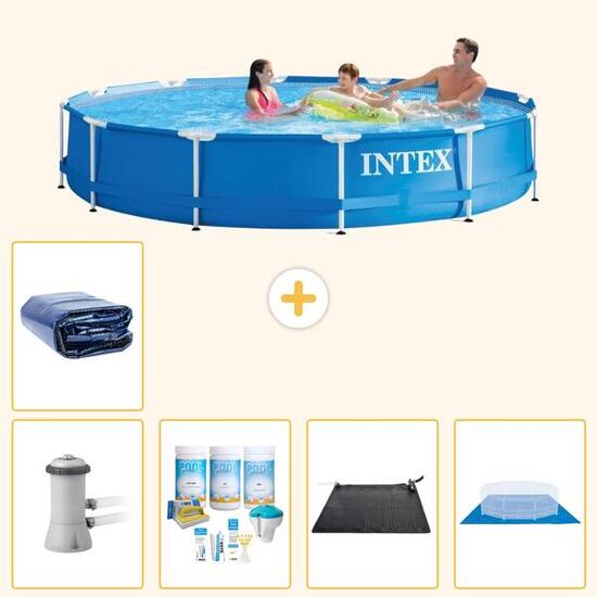 Piscine Tubulaire Ronde - 366x76 cm - 6-pièces S20480