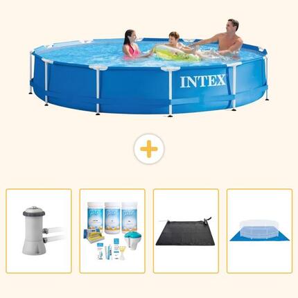 Piscine Tubulaire Ronde - 366x76 cm - 5-pièces S21026