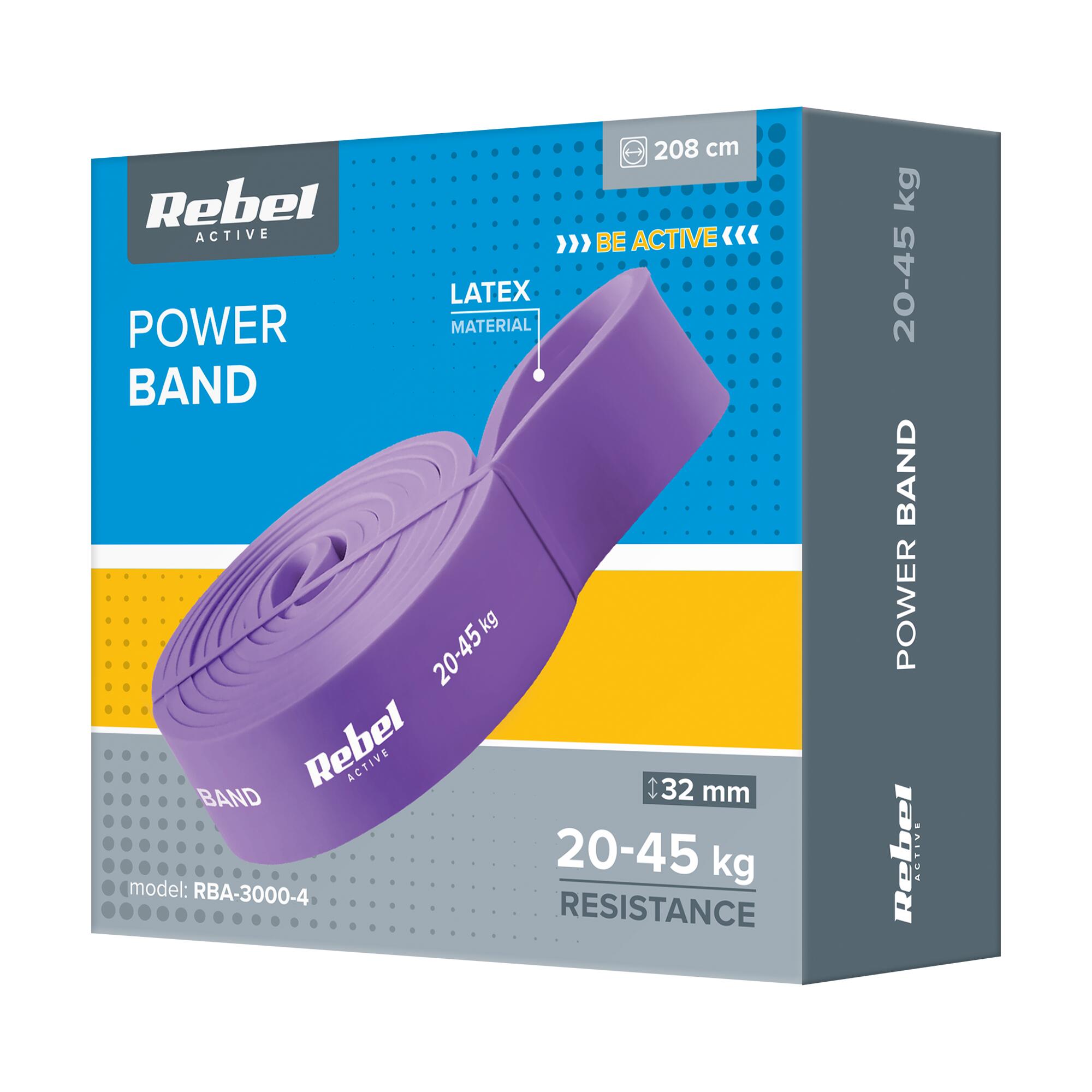 Guma oporowa taśma do ćwiczeń elastyczna power band 20-45 kg Rebel 3/7