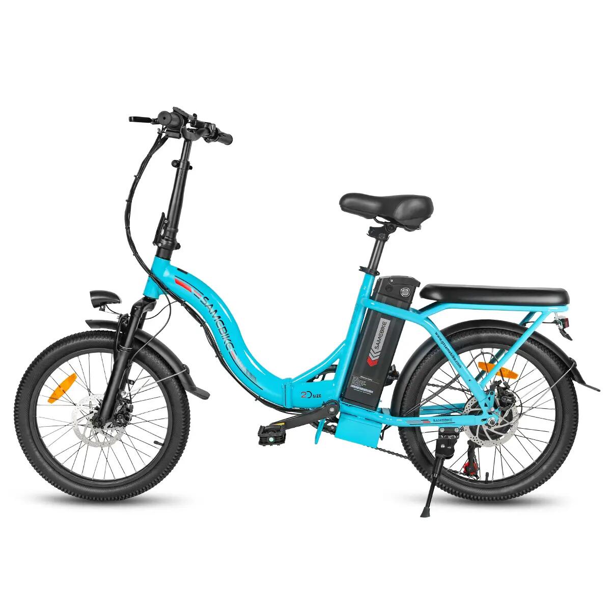 Bicicleta elétrica para adultos SAMEBIKE CY20 Bateria 36V13Ah Motor 250W 3/15