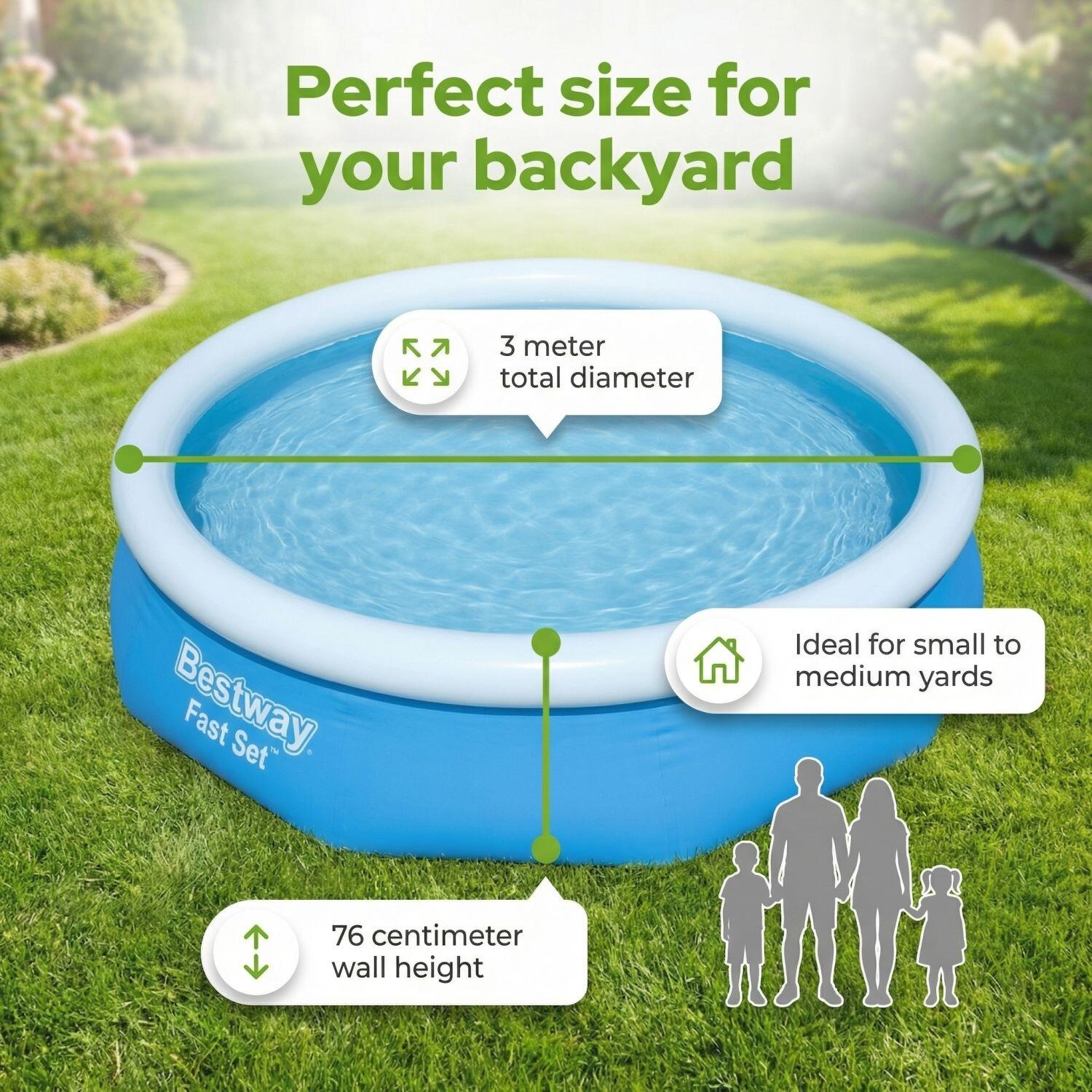 Bestway Fast Set Ronde - 305x76 cm - 3-pièces  S22643 6/7