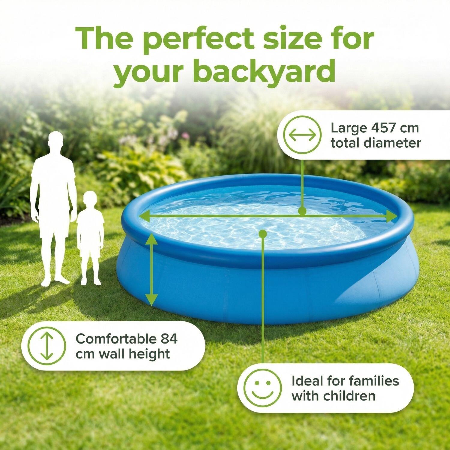 Easy Set Zwembad Rond - 457x84 cm - 3-delig S21309 5/6