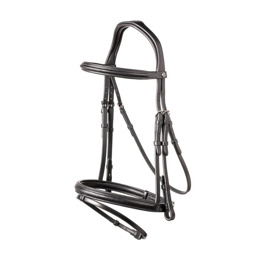 Combined riding bridle and noseband Trust Calgary