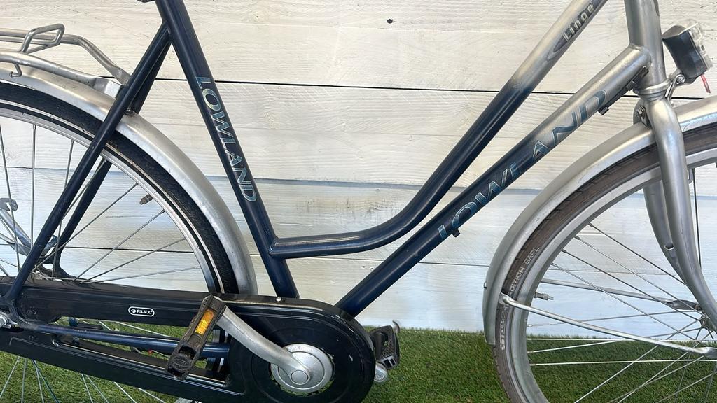 Lowland stadsfiets bike, metal/grijs 2/3